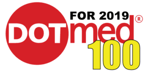 DOTmed 2019 Top 100 logo.